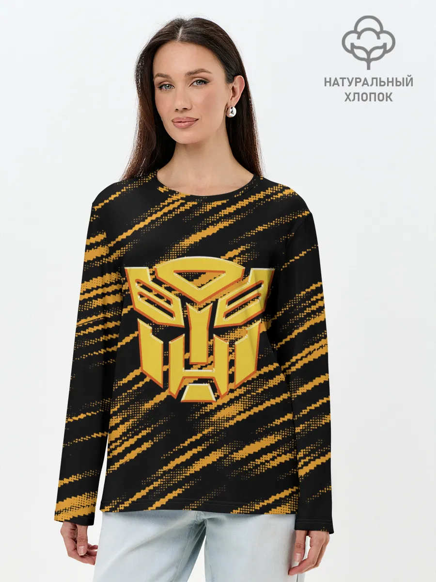 Лонгслив женский. Хлопок / Bumblebee