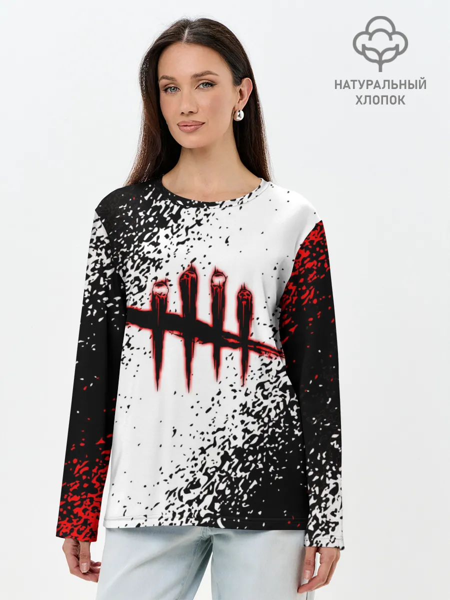 Лонгслив женский. Хлопок / Dead by Daylight