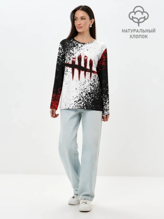 Лонгслив женский. Хлопок / Dead by Daylight