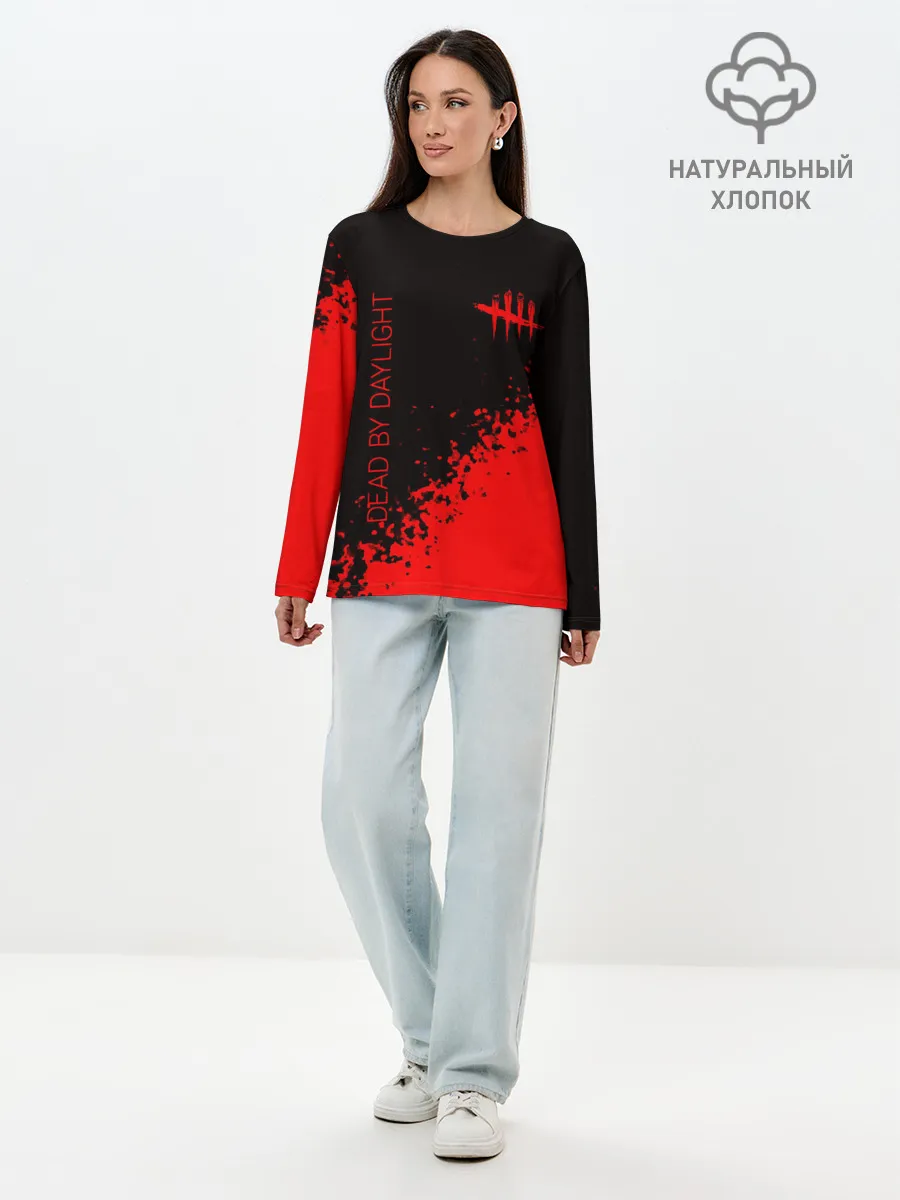 Лонгслив женский. Хлопок / Dead by Daylight.