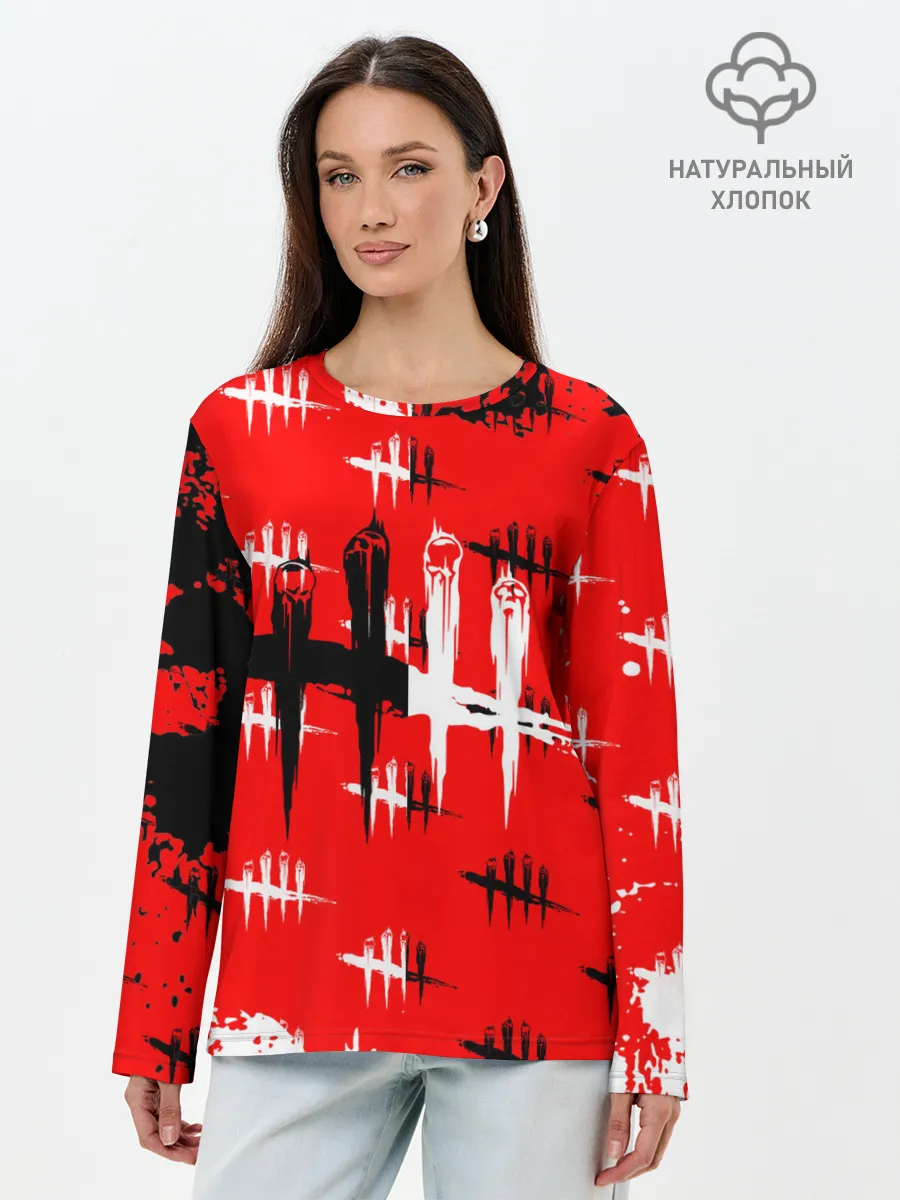 Лонгслив женский. Хлопок / dead by daylight.