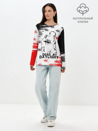 Лонгслив женский. Хлопок / dead by daylight