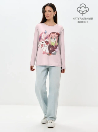 Лонгслив женский. Хлопок / Nadeshiko