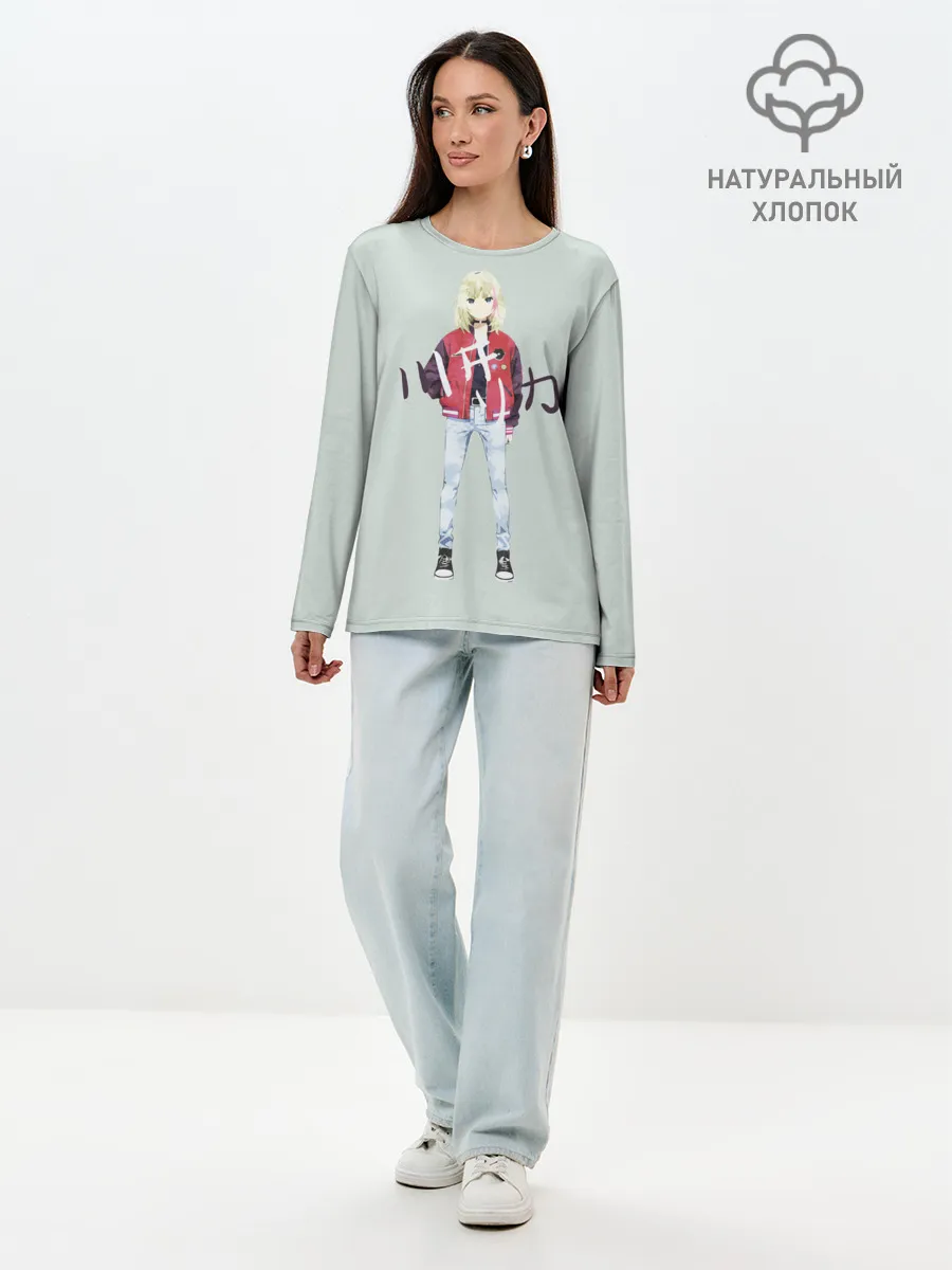 Лонгслив женский. Хлопок / Рика