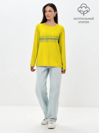 Лонгслив женский. Хлопок / Приоритет чудо яйца