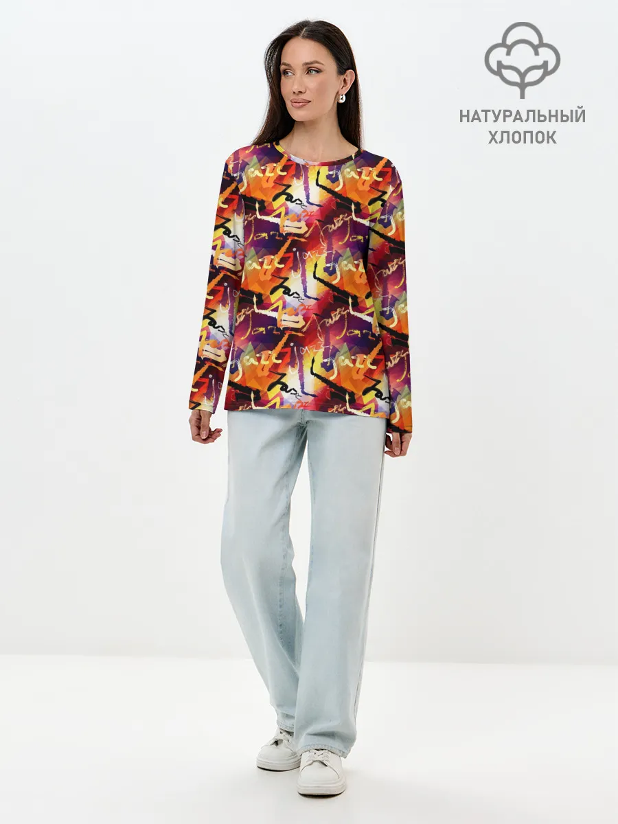 Лонгслив женский. Хлопок / Jazz