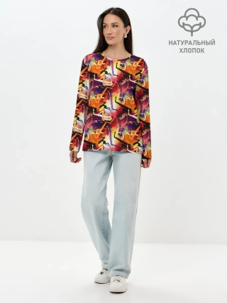 Лонгслив женский. Хлопок / Jazz