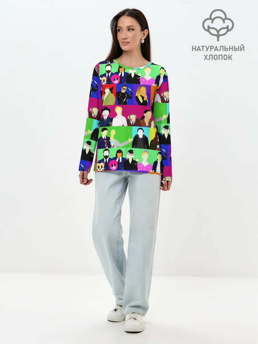 Лонгслив женский. Хлопок / АКАДЕМИЯ АМБРЕЛЛА