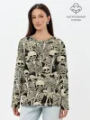 Лонгслив женский. Хлопок / Skeleton