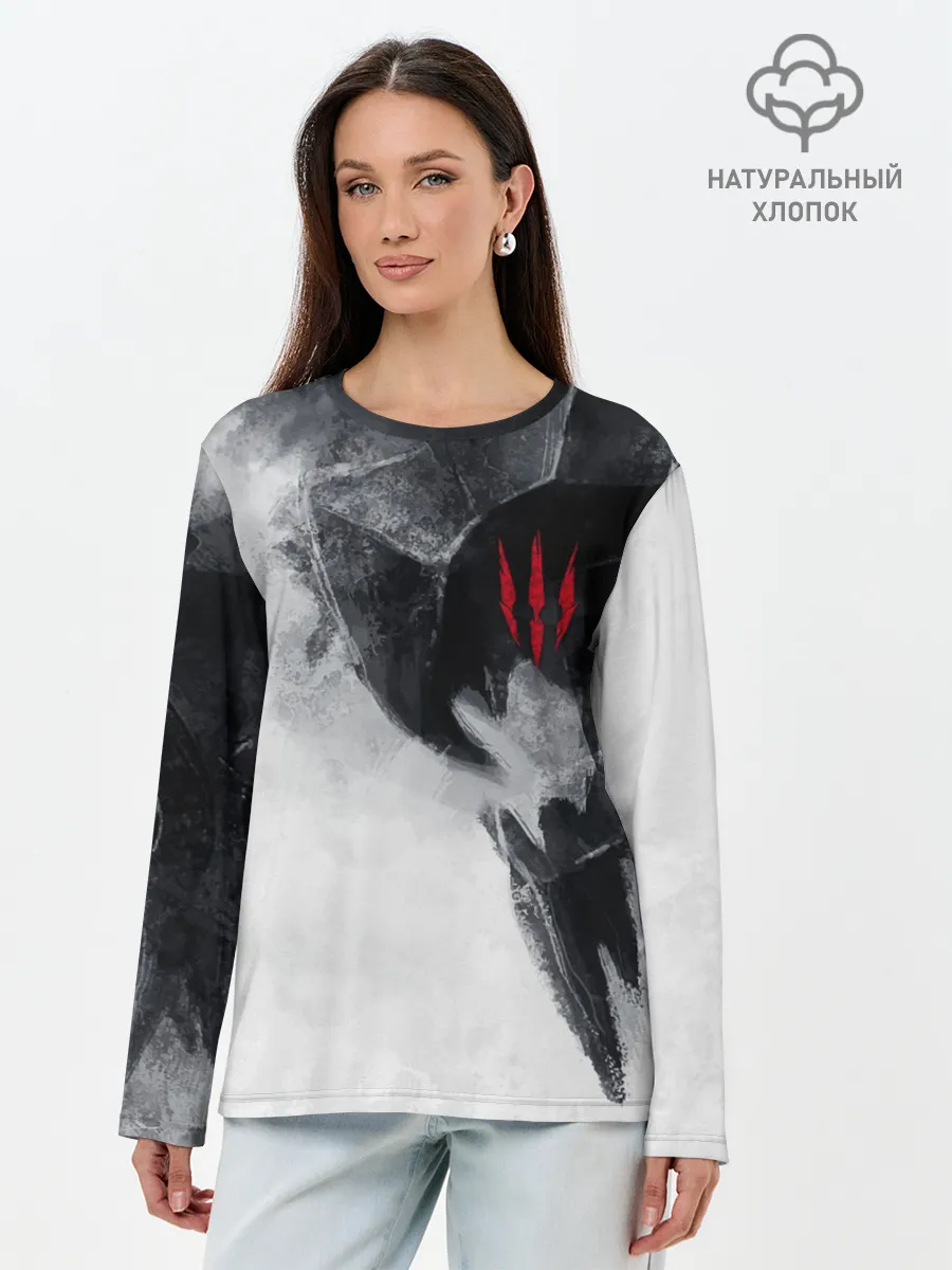 Лонгслив женский. Хлопок / Ведьмак | Witcher