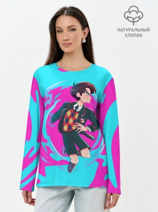 Лонгслив женский. Хлопок / Путешественник во времени