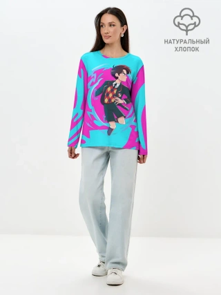 Лонгслив женский. Хлопок / Путешественник во времени