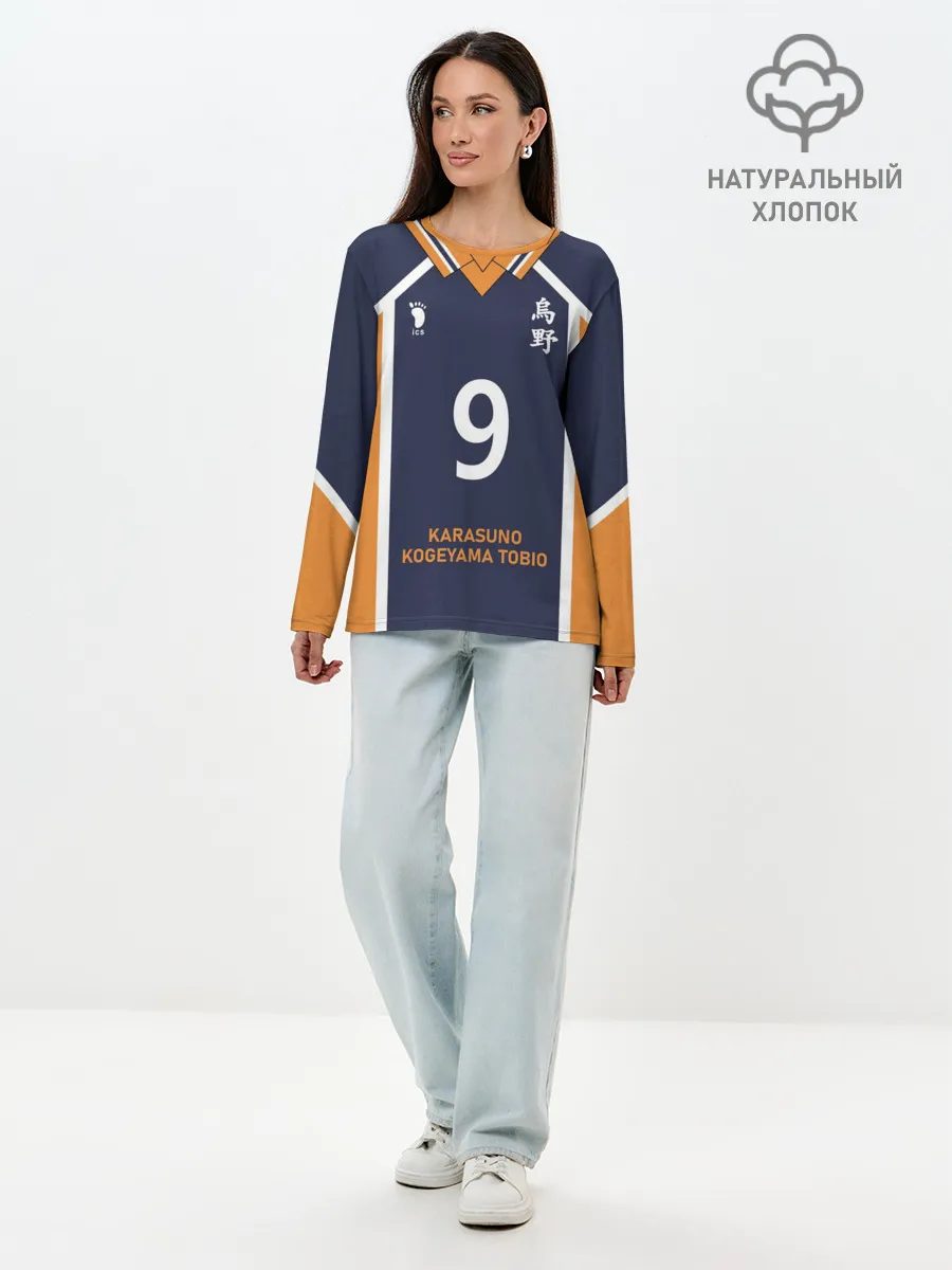Лонгслив женский. Хлопок / KARASUNO 9 | ФОРМА КАРАСУНО