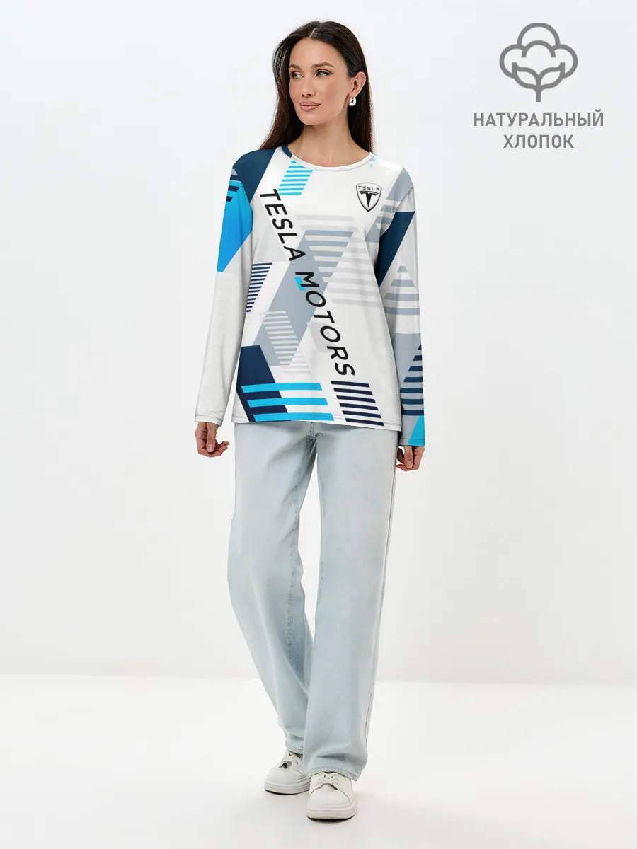 Лонгслив женский. Хлопок / Tesla