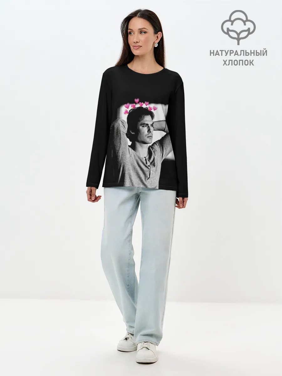 Лонгслив женский. Хлопок / Дневники вампира