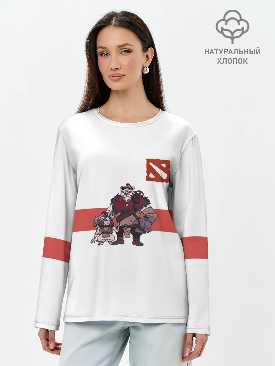 Лонгслив женский. Хлопок / Дота