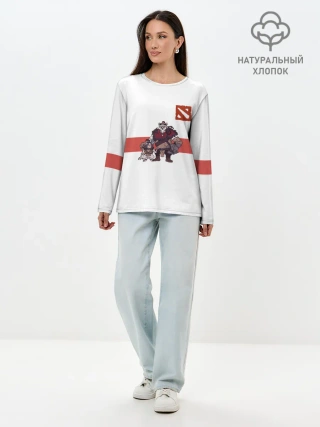 Лонгслив женский. Хлопок / Дота