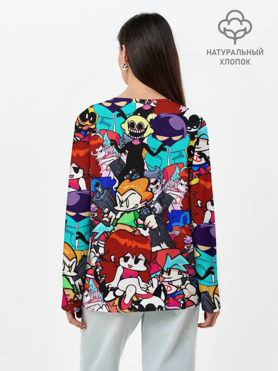 Лонгслив женский. Хлопок / FRIDAY NIGHT FUNKIN