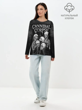 Лонгслив женский. Хлопок / Cannibal Corpse