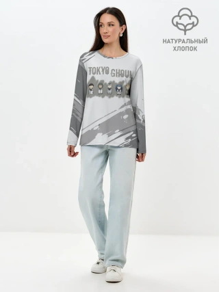 Лонгслив женский. Хлопок / Персонажи Токийского Гуля