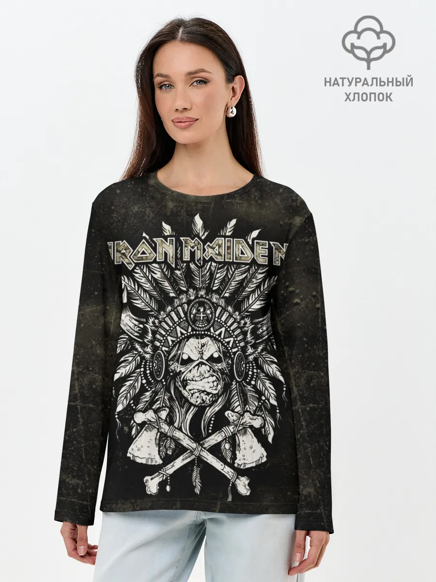 Лонгслив женский. Хлопок / IRON MADEN