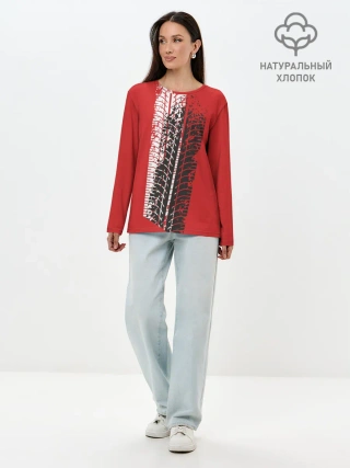 Лонгслив женский. Хлопок / Протектор шин