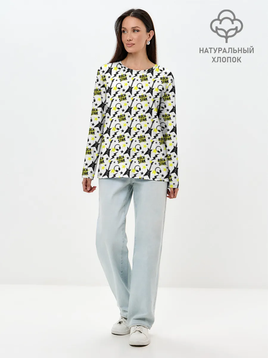 Лонгслив женский. Хлопок / Rock Star