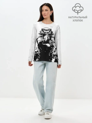 Лонгслив женский. Хлопок / The Witcher 3 / Ведьмак 3