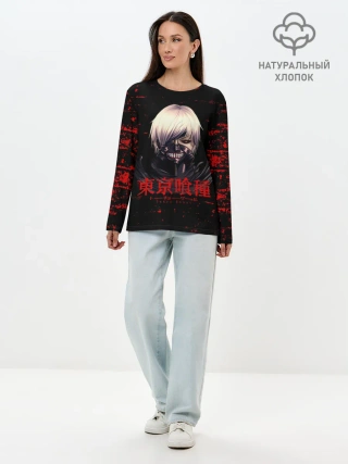Лонгслив женский. Хлопок / Tokyo Kaneki