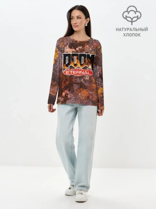 Лонгслив женский. Хлопок / DOOM Eternal