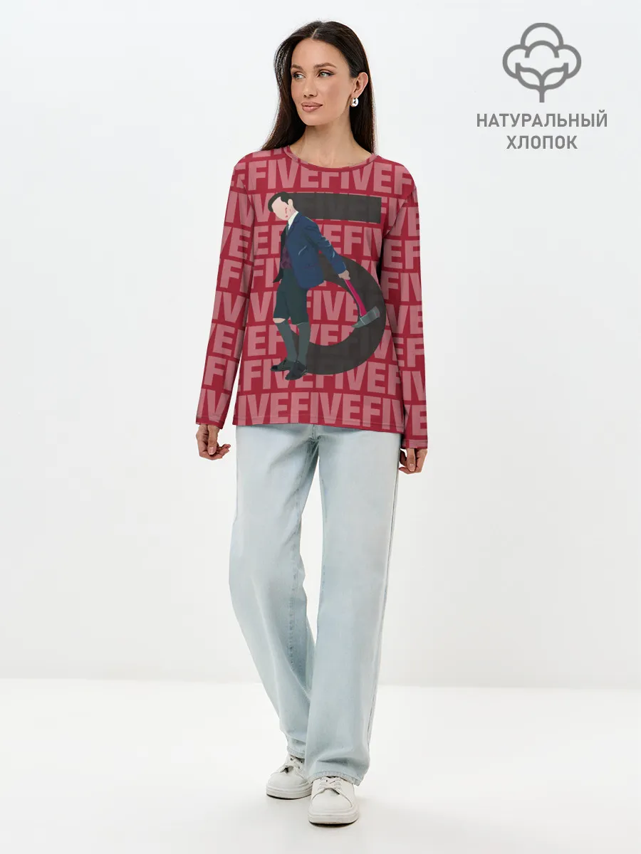 Лонгслив женский. Хлопок / FIVE FIVE FIVE