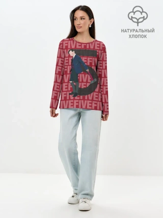 Лонгслив женский. Хлопок / FIVE FIVE FIVE
