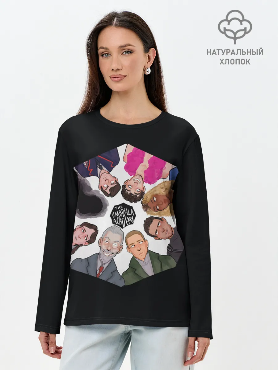 Лонгслив женский. Хлопок / Академия Зонта