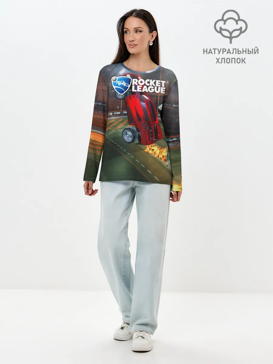 Лонгслив женский. Хлопок / Rocket League