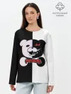 Лонгслив женский. Хлопок / MONOKUMA / МОНОКУМА GLITCH