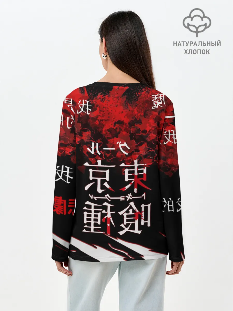 Лонгслив женский. Хлопок / Токийский Гуль