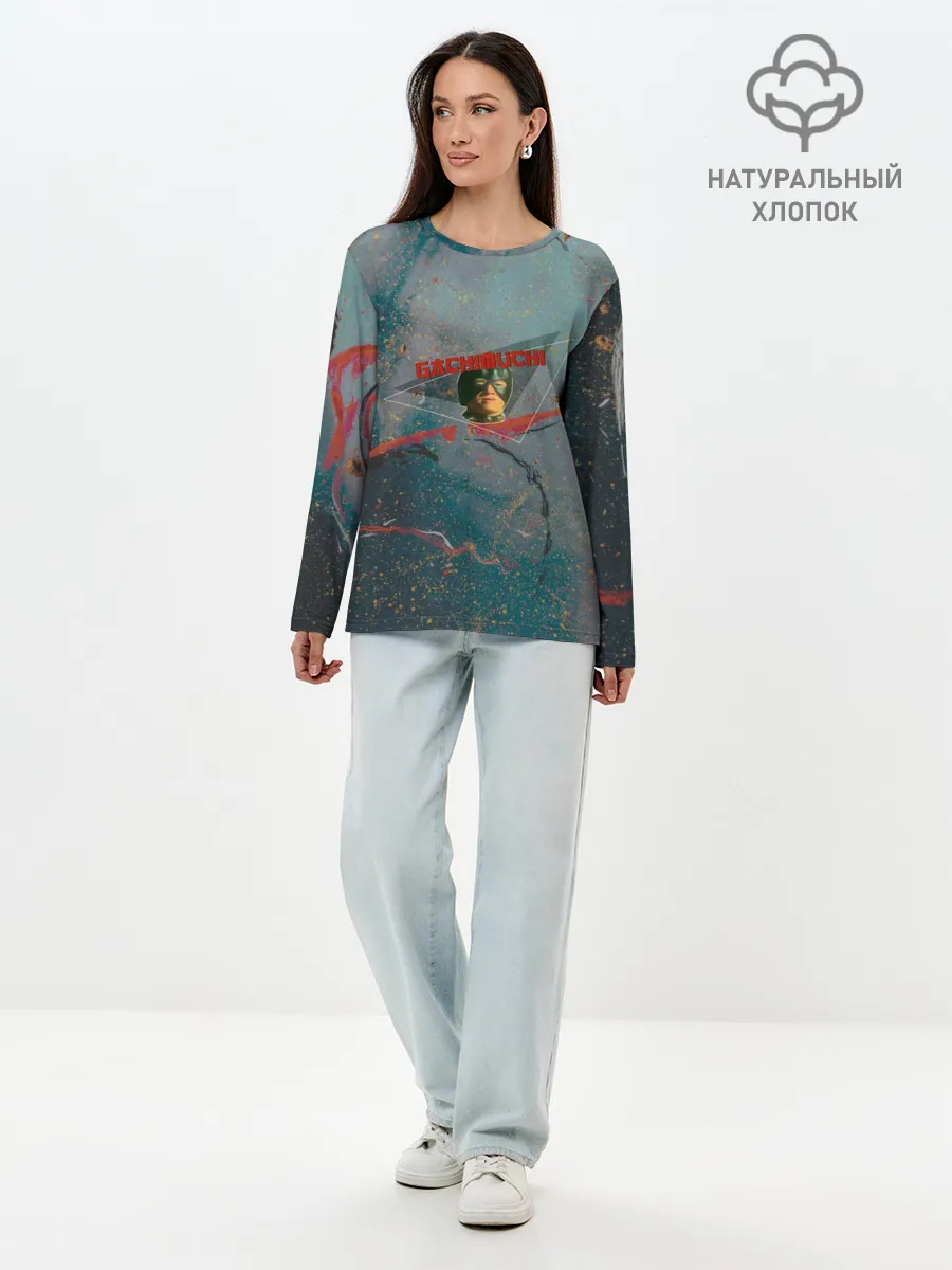 Лонгслив женский. Хлопок / Gachimuchi | Гачимучи ошейник