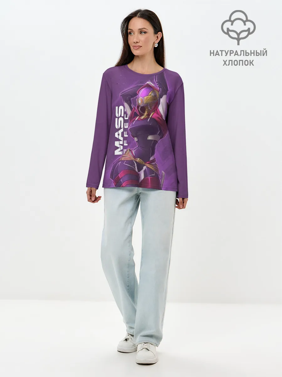 Лонгслив женский. Хлопок / Тали зора