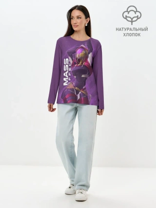 Лонгслив женский. Хлопок / Тали зора