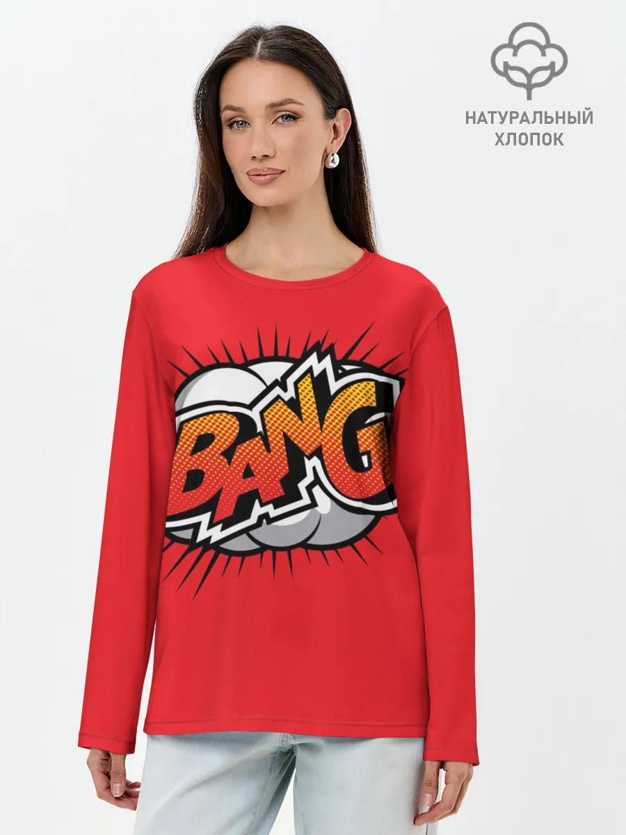 Лонгслив женский. Хлопок / BANG