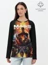 Лонгслив женский. Хлопок / mass effect