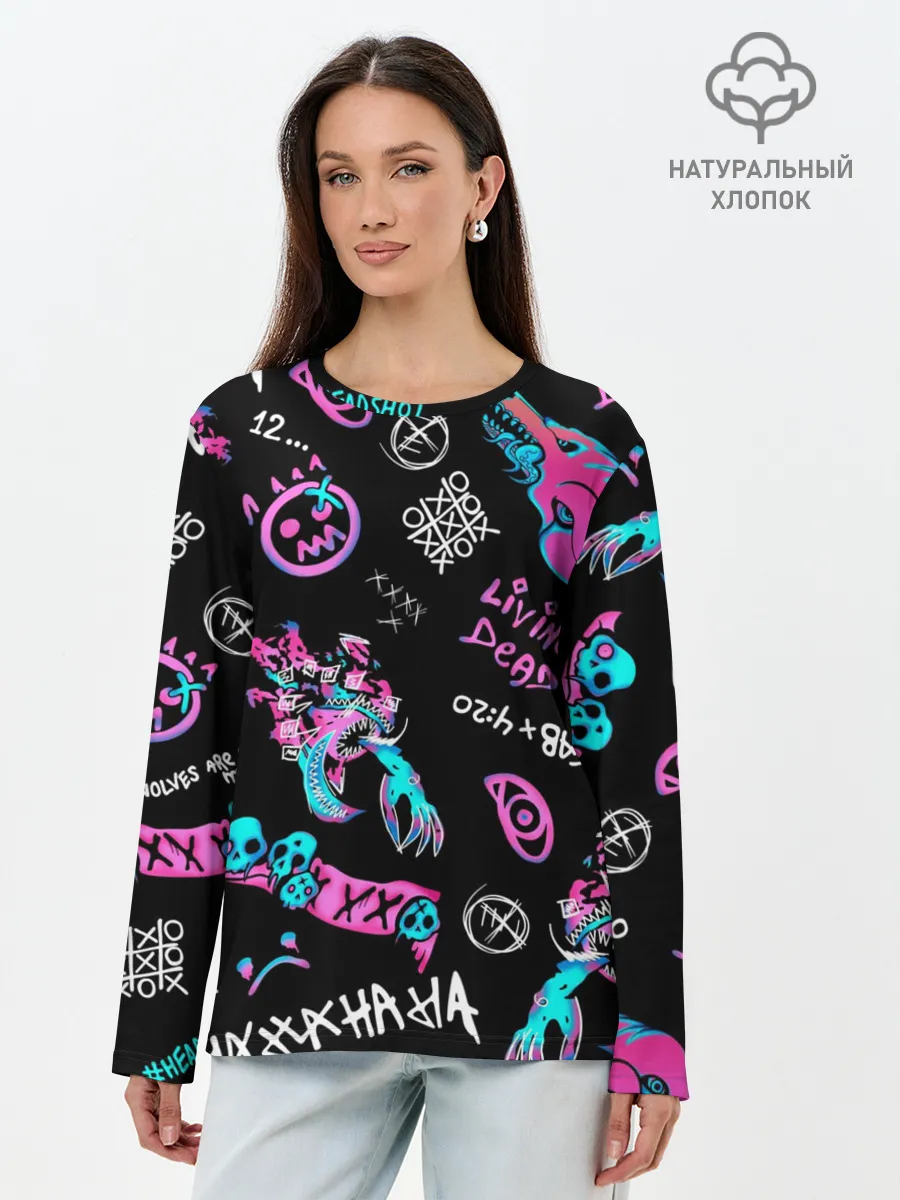 Лонгслив женский. Хлопок / CS GO