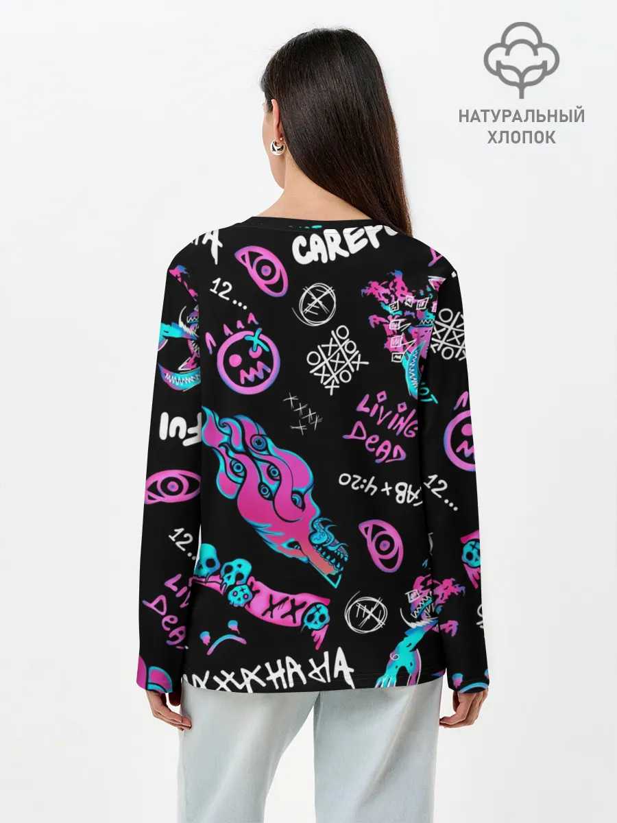 Лонгслив женский. Хлопок / CS GO