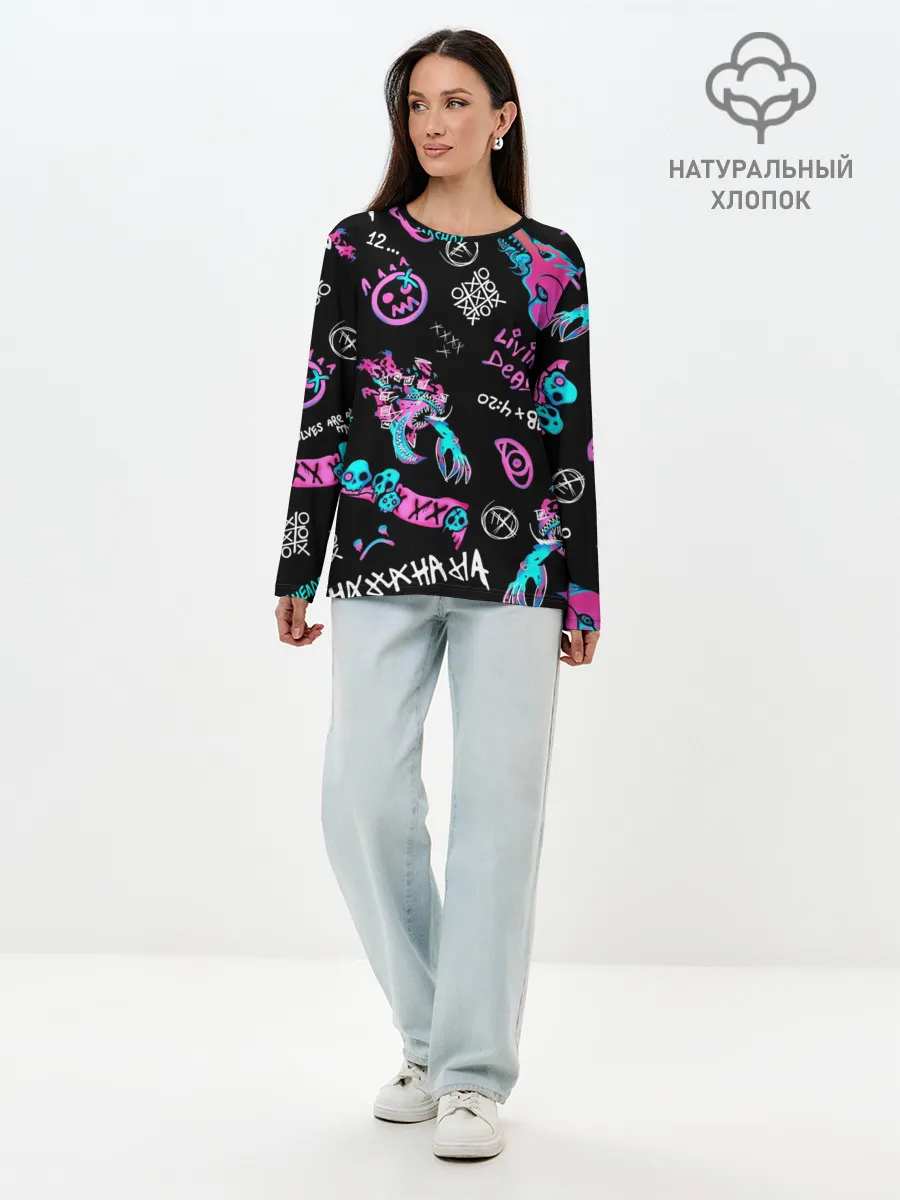 Лонгслив женский. Хлопок / CS GO