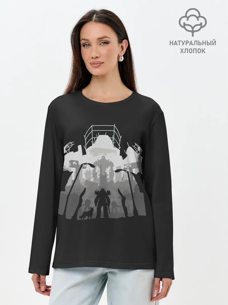 Лонгслив женский. Хлопок / Fallout universe