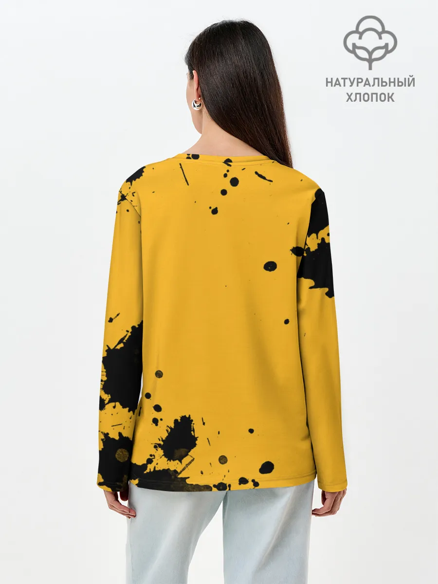 Лонгслив женский. Хлопок / Война никогда не меняется