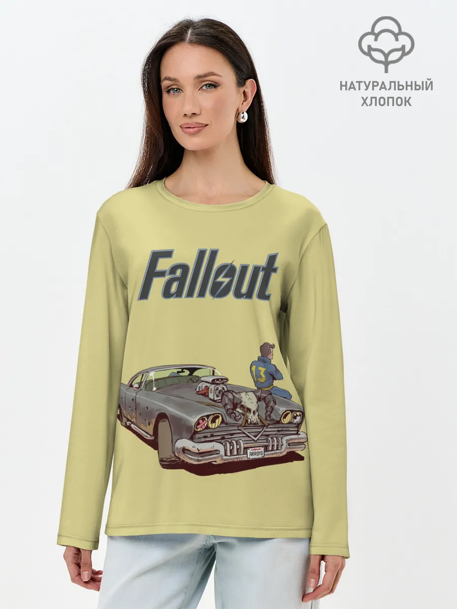 Лонгслив женский. Хлопок / Убежище 13