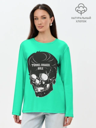 Лонгслив женский. Хлопок / Tunnel Snakes