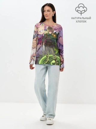 Лонгслив женский. Хлопок / Kaifuku Jutsushi no Yarinaoshi