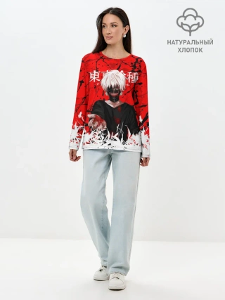 Лонгслив женский. Хлопок / Kaneki Ken